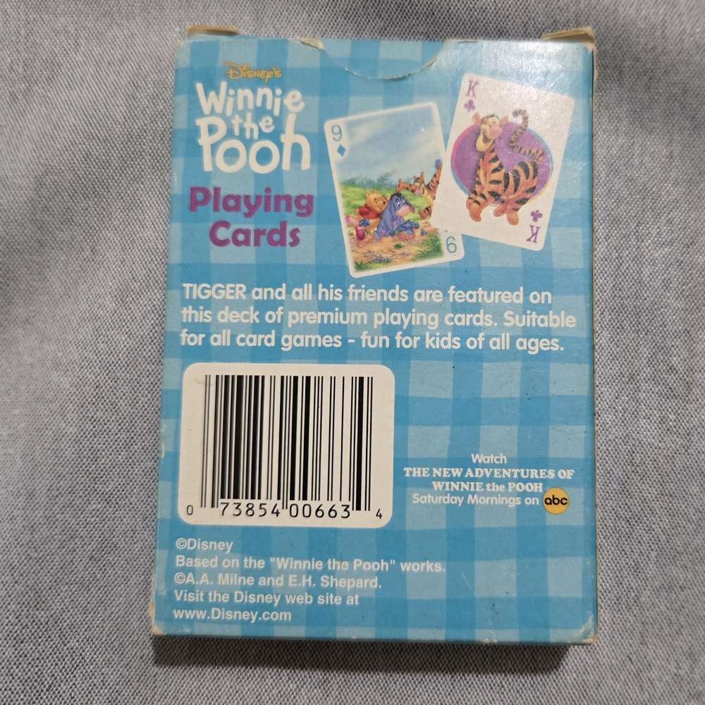 Disney's Winnie the Pooh playing cards, featuring The Tigger Edition - Picture 2 of 12